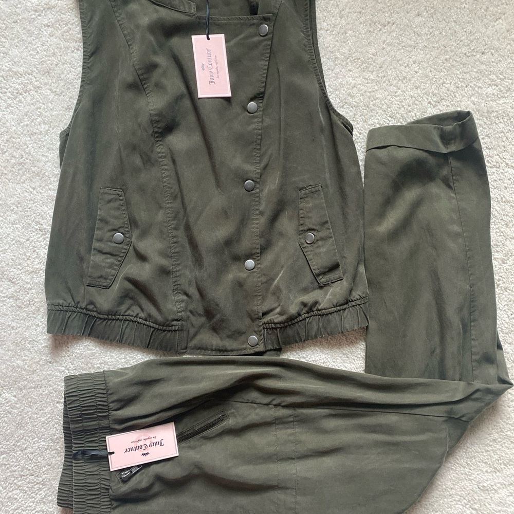 NWT Juicy Couture Urban Olive Green Set - Medium